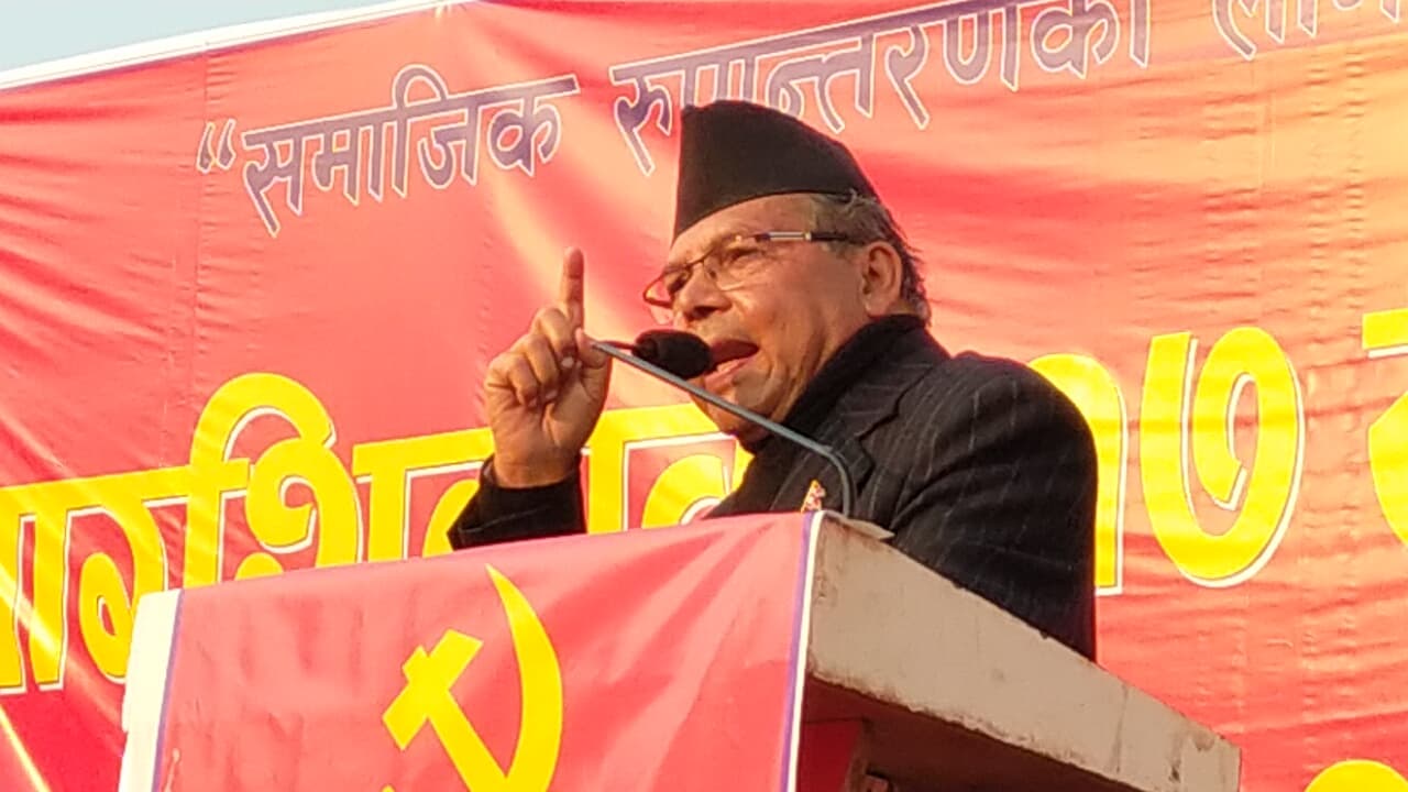 नेकपा बरिष्ट नेता खनालले भने– नेकपाको नेता भ्रष्टाचारमा संलग्न छन् भने मुद्दा चलाओस् (भिडियोसहित)