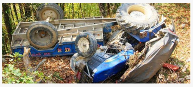 ट्याक्टर दुर्घटना : चार जनाको मृत्यु, ८ जना घाइते