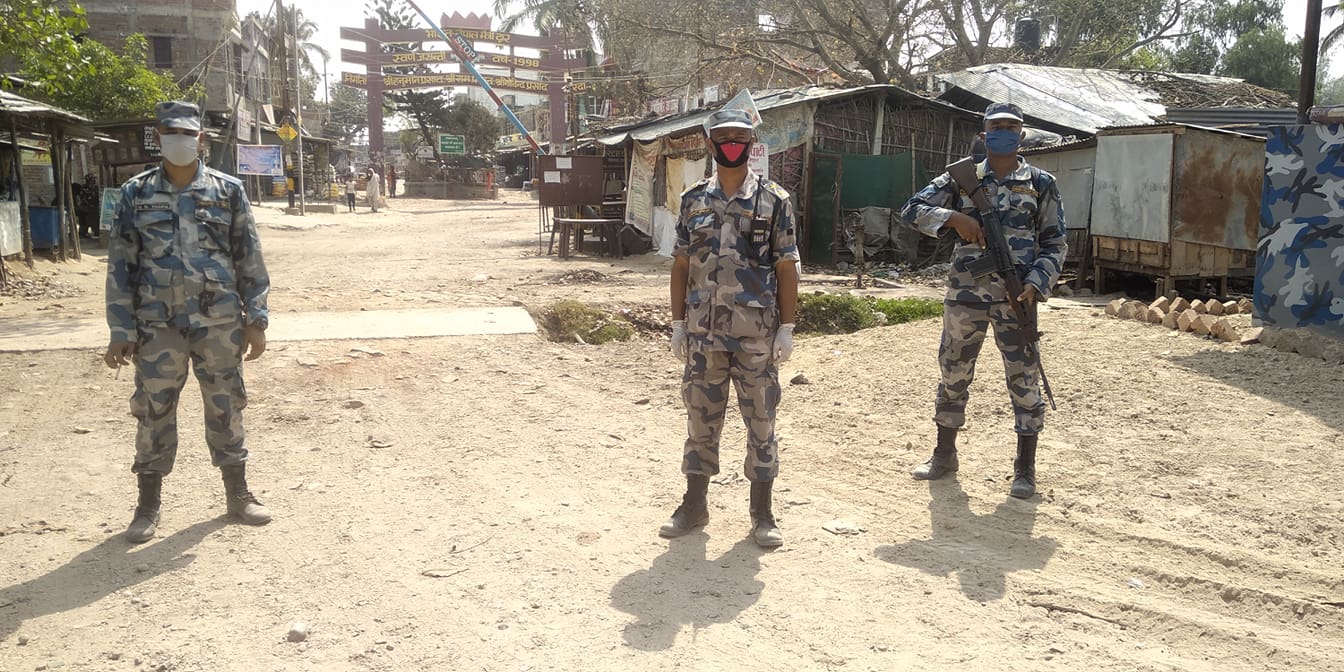 सिरहाको ठाडीसहितका नाकामा सशस्त्र प्रहरीको कडा सुरक्षा