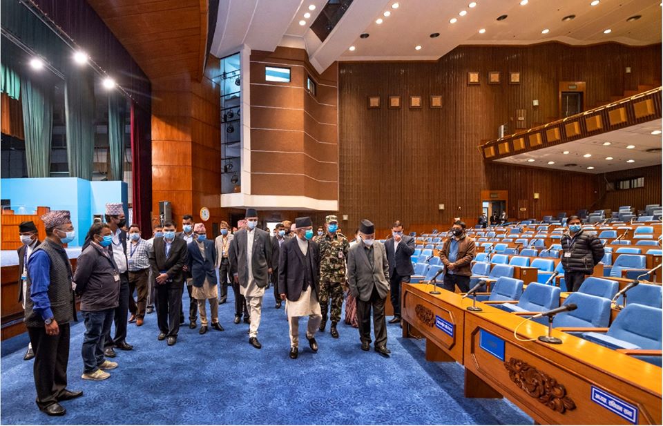 बजेट अधिवेशनका लागि संसद भवनमा तयारी तीब्र