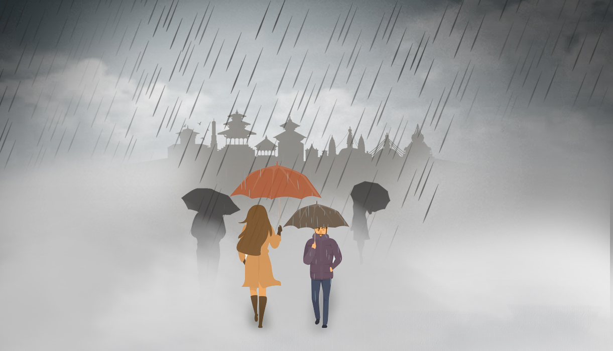माैसम बदली : चट्याङ, हावाहुरी र असिनासहित पानी पर्ने सम्भावना