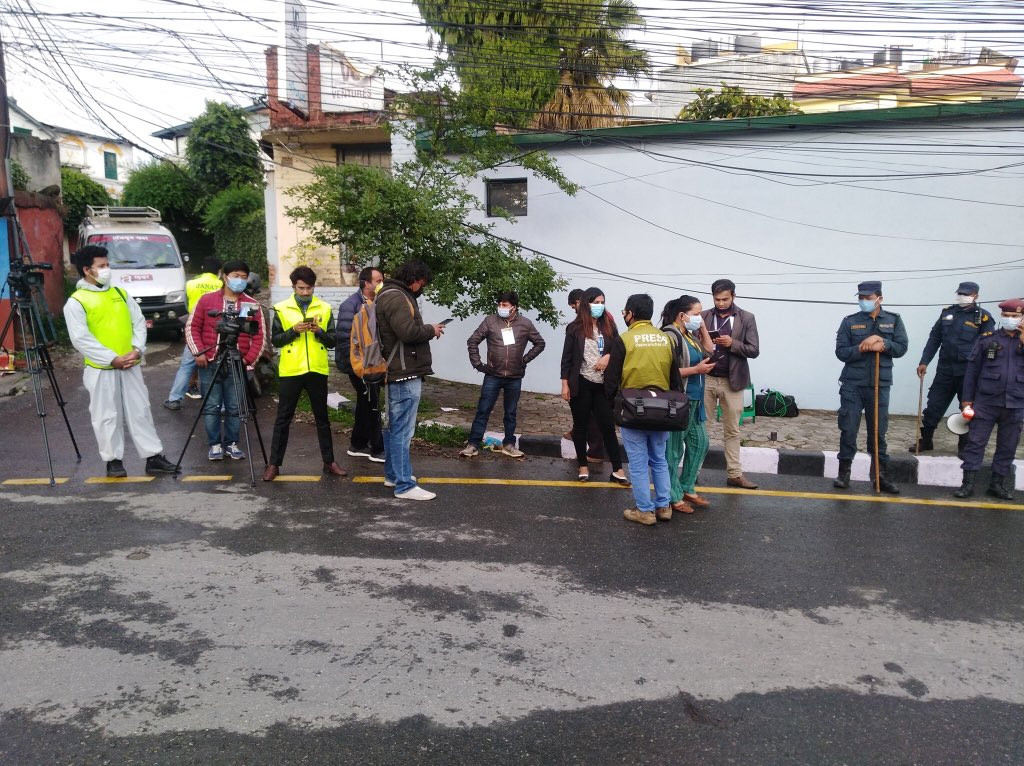 बालुवाटारमा पत्रकारलाई निषेध