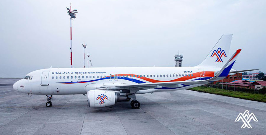 स्वास्थ्य सामग्री लिन हिमालय एयरलाइन्सको जहाज ग्वान्जाओ उड्यो
