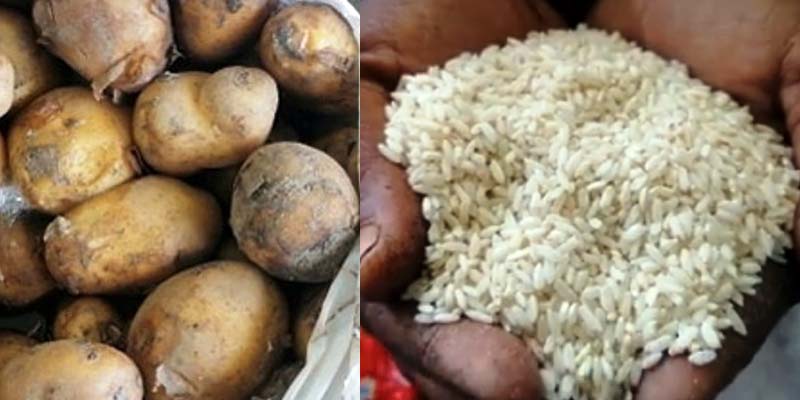 राहतमा जीवनसँग खेलवाड, कतै कुहिएकाे त कतै म्याद गुज्रेको सामान वितरण