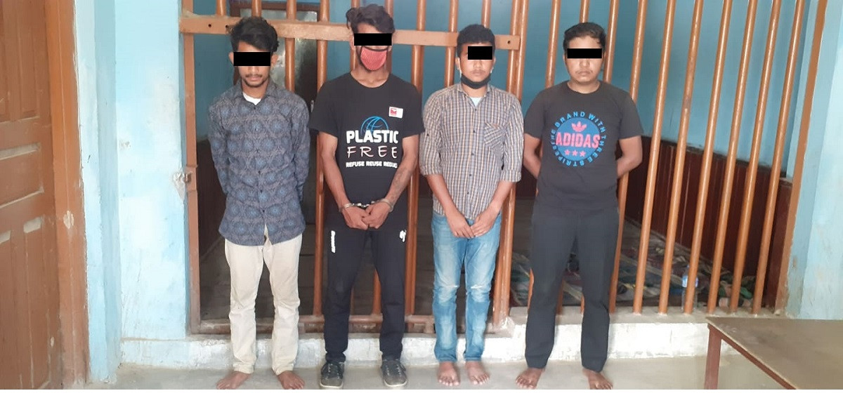 लकडाउनमा १७ वर्षीया किशोरीलाई सामूहिक बलात्कार गर्ने चार पक्राउ