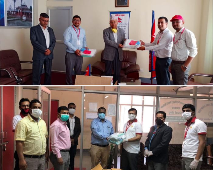 सनराइज बैंकको प्रादेशिक कार्यालयमार्फत पिपिइ हस्तान्तरण