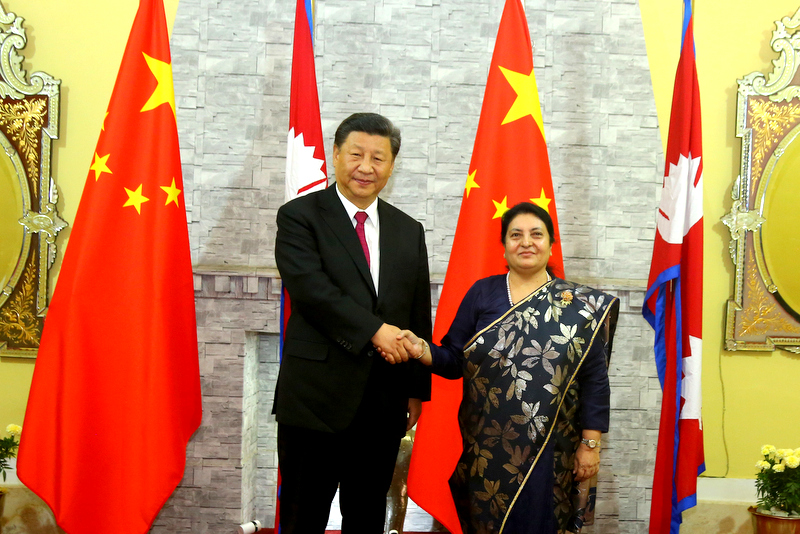 राष्ट्रपति भण्डारी र चिनियाँ राष्ट्रपति सीबीच टेलिफोन संवाद