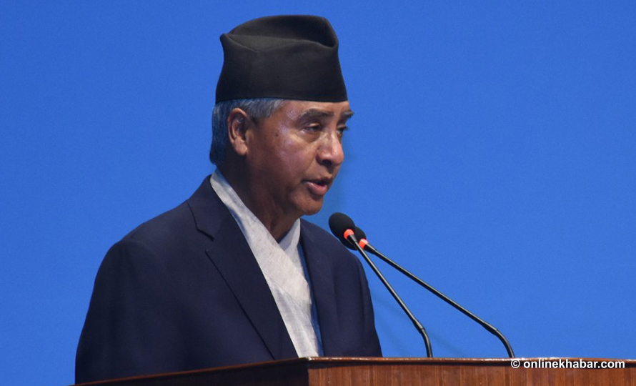 २५ जेठभित्र कर तिर्नुपर्ने सरकारी ताकेताको भद्र अवज्ञा गरौं : देउवा