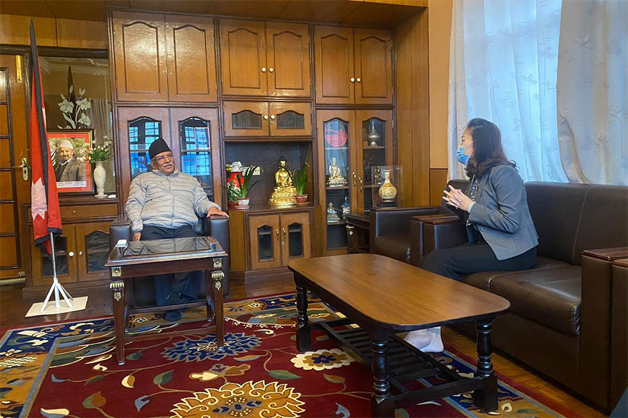 चिनियाँ राजदूत यान्छीद्वारा नेकपा नेताहरूसँग छुट्टाछुट्टै भेट