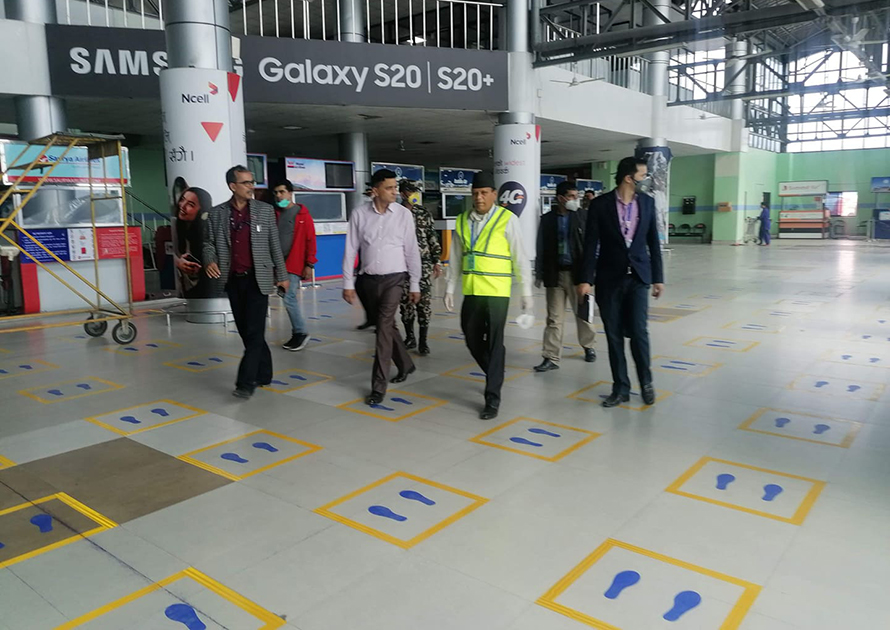 कोरोनाबाट जोगिन त्रिभुवन विमानस्थलमा यस्तो छ पूर्वतयारी