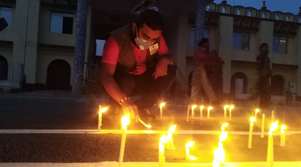 संघका अध्यक्ष कुलदीपको नेतृत्वमा दीप प्रज्वलन