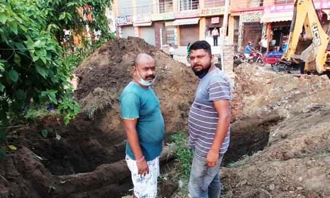 जनकपुरधाम ३ को घर-घरमा खानेपानी पुर्याउन पाइप जडान सुरु