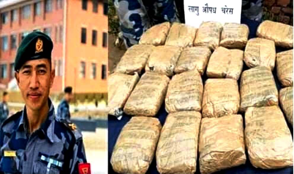 सशस्त्रका इन्सपेक्टर तामाङको टोलीले समात्यो २० किलो चरेश