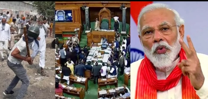 भारतमा कृषि सम्बन्धी नयां कानुनले संसदमै हंगामा, किसान पनि आक्रोशित