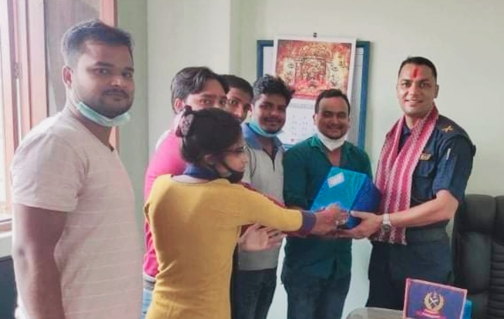 इन्सपेक्टर पौडेललाई प्रेस क्लब ऑफ कृष्णनगरद्वारा सम्मानसहित बिदाई