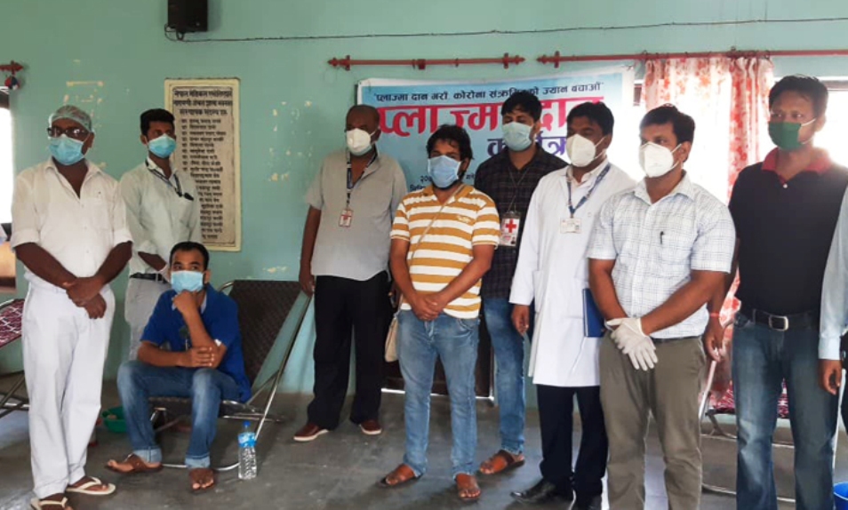 प्रदेश २ : कोरोना संक्रमितको ज्यान बचाउन ५ जनाद्वारा ‘प्लाज्मा दान’
