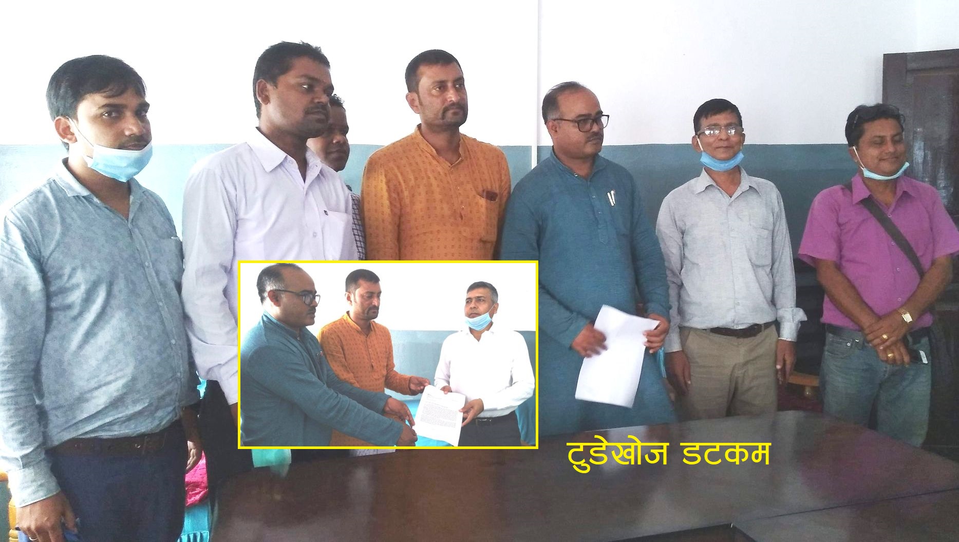 सिमा नाका खोल्न धनुषाका सिडिओ मार्फत प्रधानमन्त्रीलाई ज्ञापन–पत्र