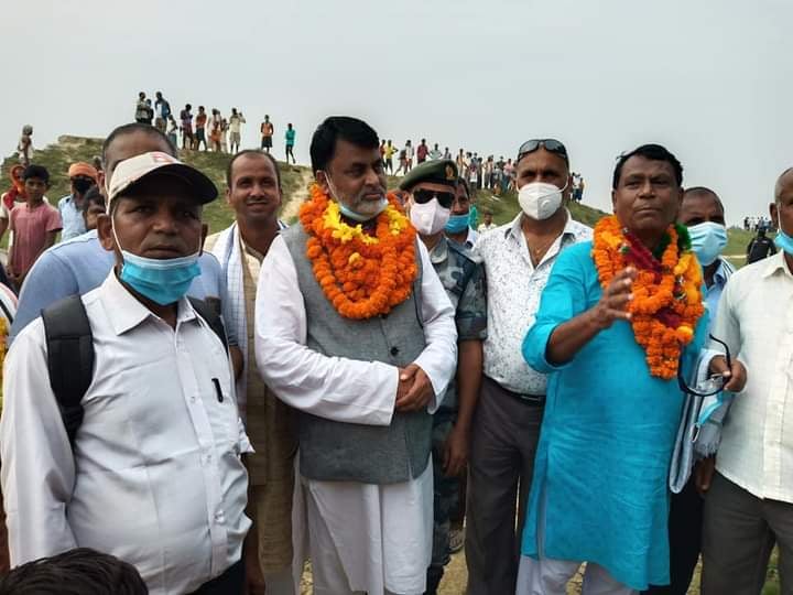 मन्त्री सोनलद्वारा बलान नदीको स्थलगत निरीक्षण, भने- कटान नियन्त्रण गर्छु