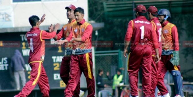 प्रदेश-२ लाई लुम्बिनीले ७७ रनले पराजित गरे