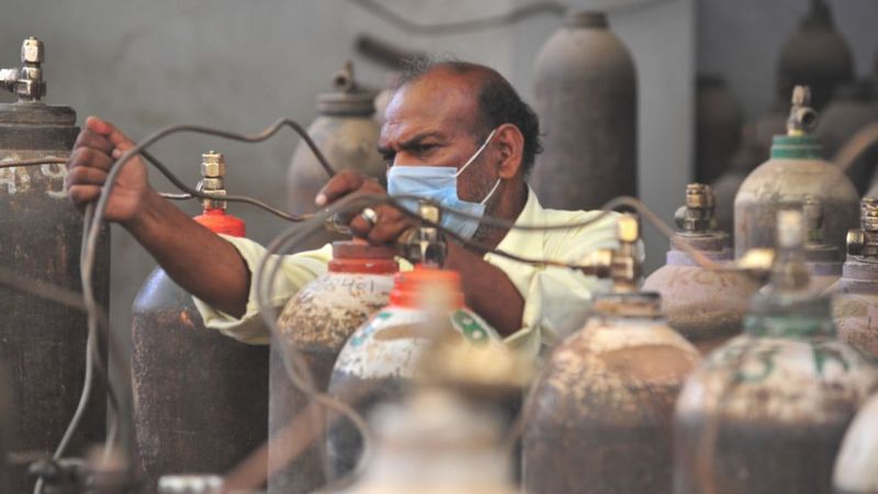 भारतको अस्पतालमा अक्सिजन चुहिँदा २२ जनाको मृत्यु