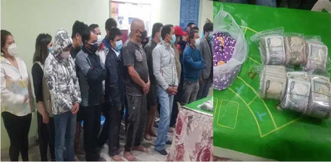 काठमाडौंमा हाइप्रोफाइल युवतीसहित २५ जुवाडेको ग्याङ पक्राउ