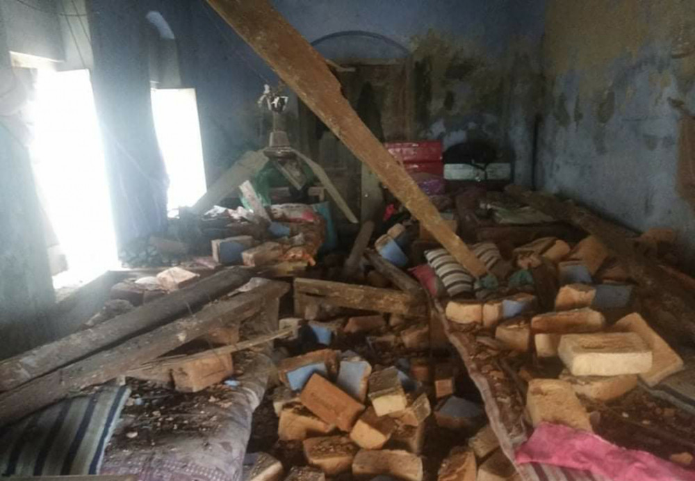 महोत्तरीमा रहेको नेपालकै पहिलो राजकीय संस्कृत विद्यालयको भवन भत्कियो