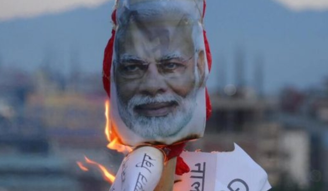 मोदीको पुत्ला दहनप्रति गृह मन्त्रालयको आपत्ति