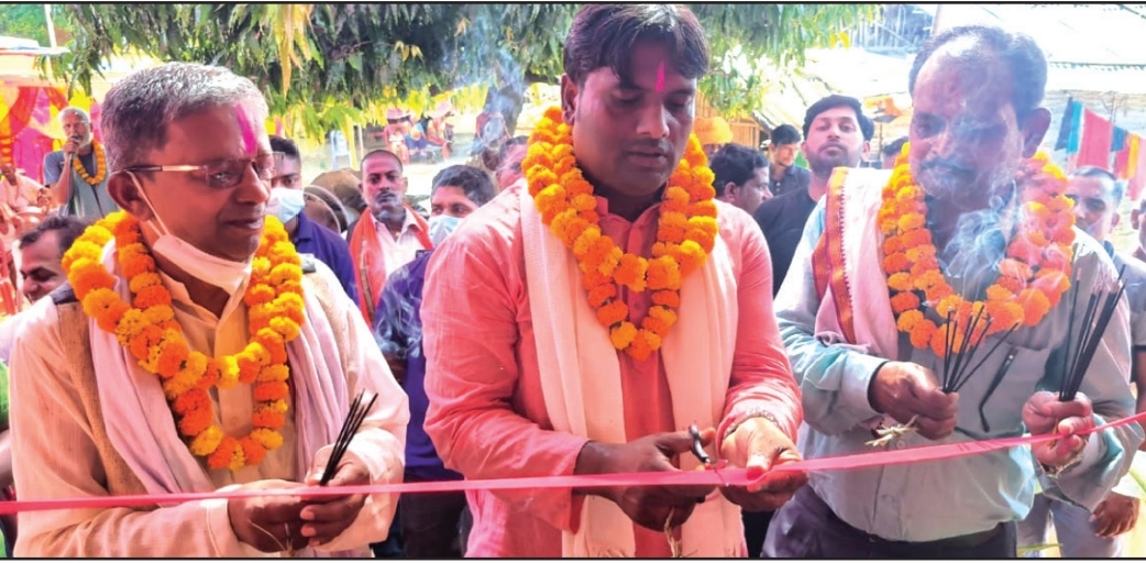 जितियाको अवसरमा जिमुतवाहन भगवानको मन्दिर उद्घाटन