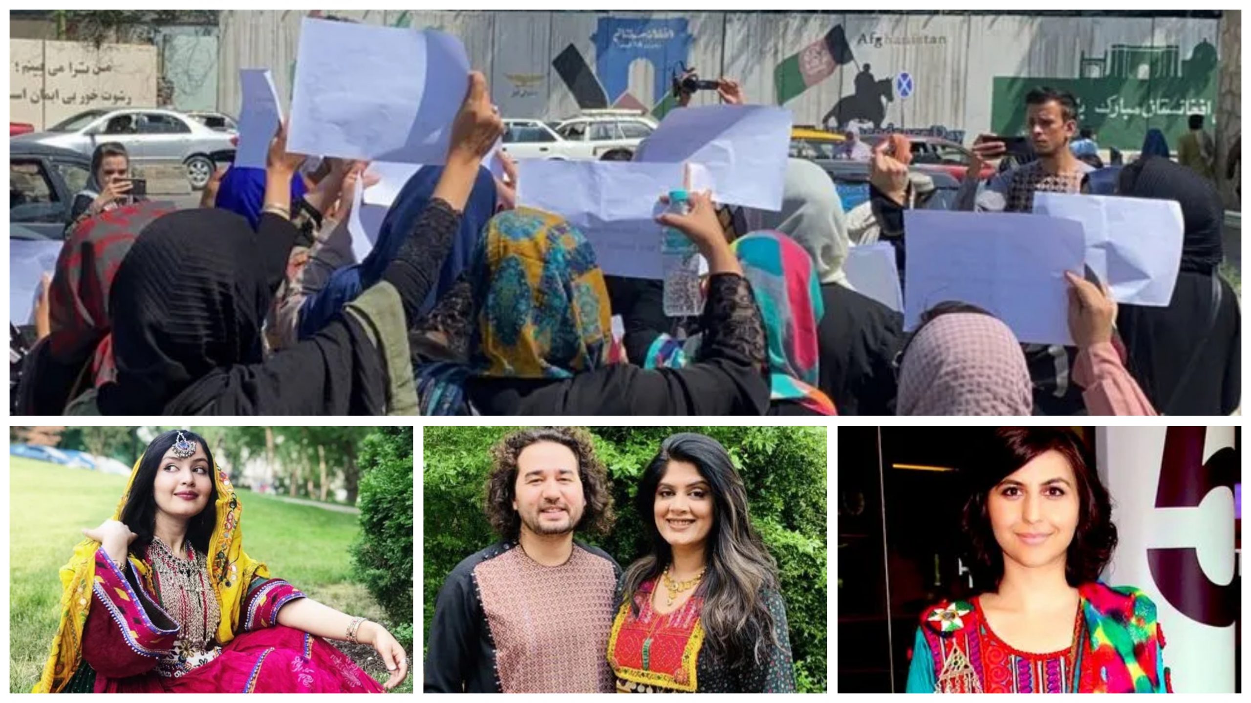 तालिबानविरुद्ध महिलाहरूको रङ्गिन पोशाक प्रदर्शन