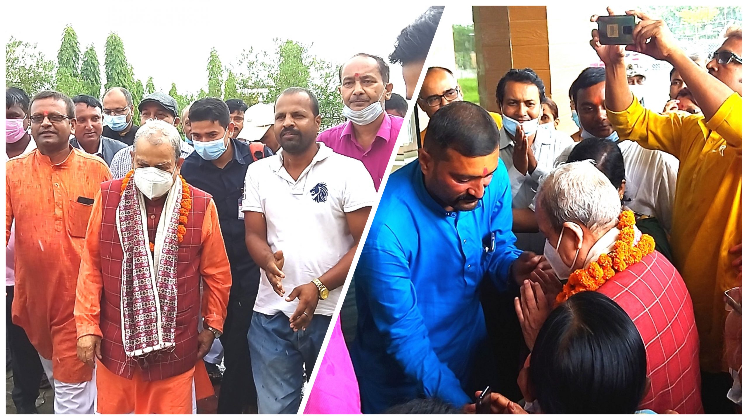 प्रदेश २ : लोसपा दलका नेता छान्न अध्यक्ष ठाकुर जनकपुरमा, भव्य स्वागत गरियो