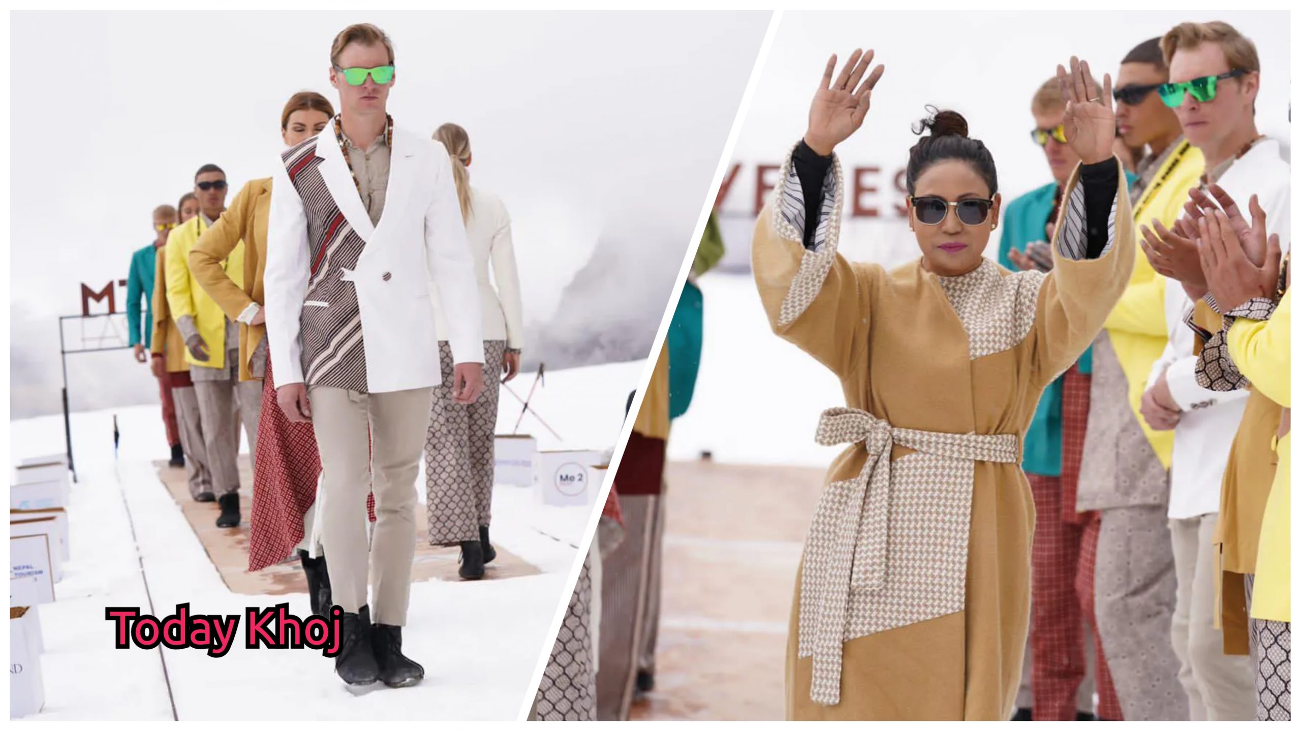 सगरमाथा बेसक्याम्पको हिउँमाथि राजकुमार र राजकुमारीको ‘फेशन शो’ (हेर्नुस् फोटोहरु)