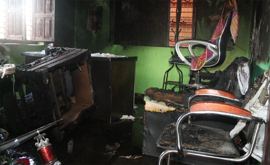 वडाध्यक्ष नभेटेपछि वडा कार्यालयमा आगो लगाइयो