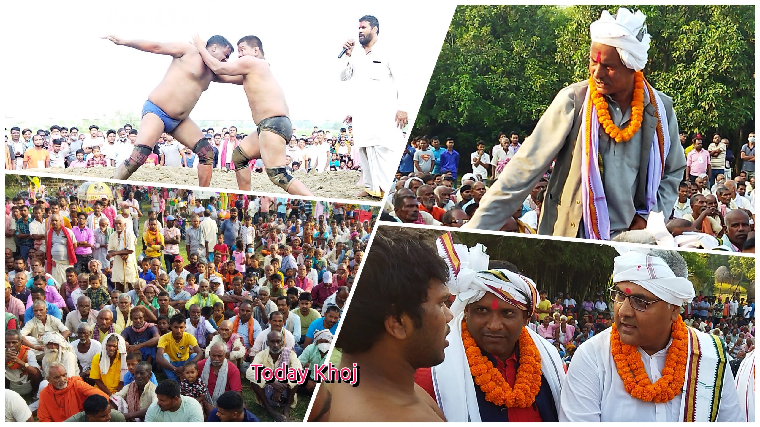 शहिदनगरमा कुस्ती हेर्न उर्लियो जनसागर