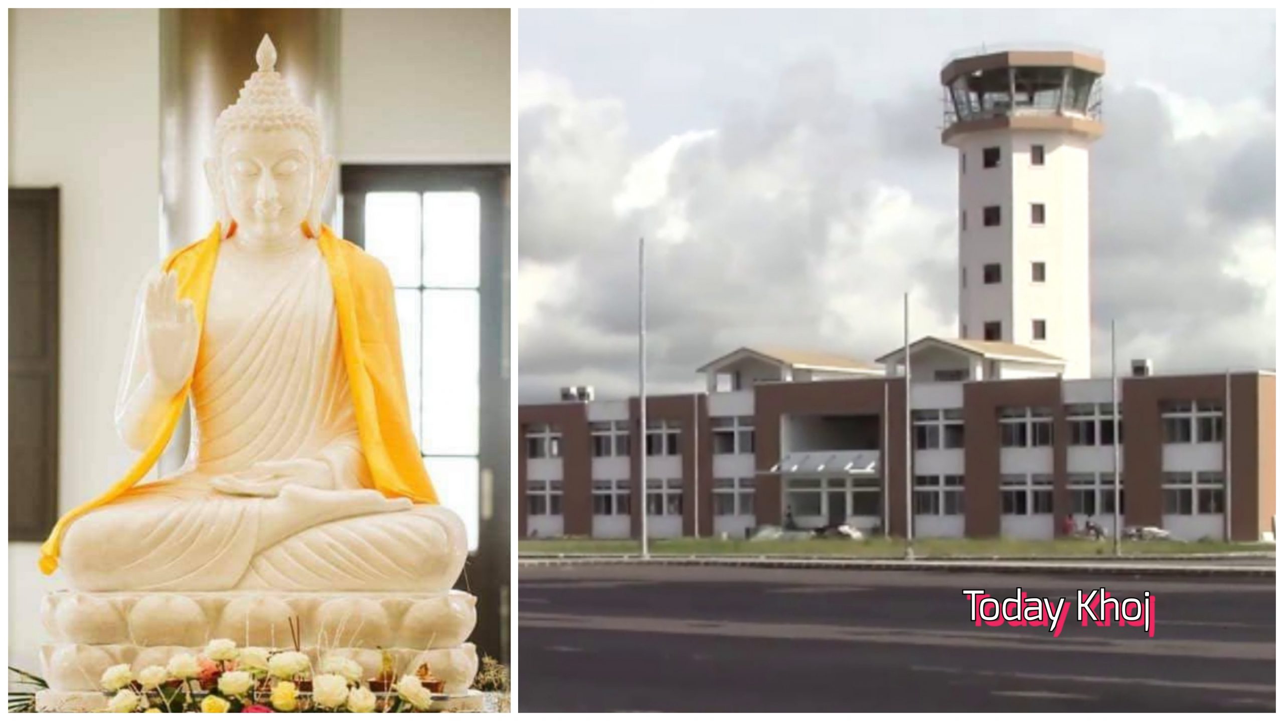 दुई अर्ब ५० करोड परेको बुद्धमूर्ति भैरहवा आयो, गौतमबुद्ध विमानस्थलमा राखिदै