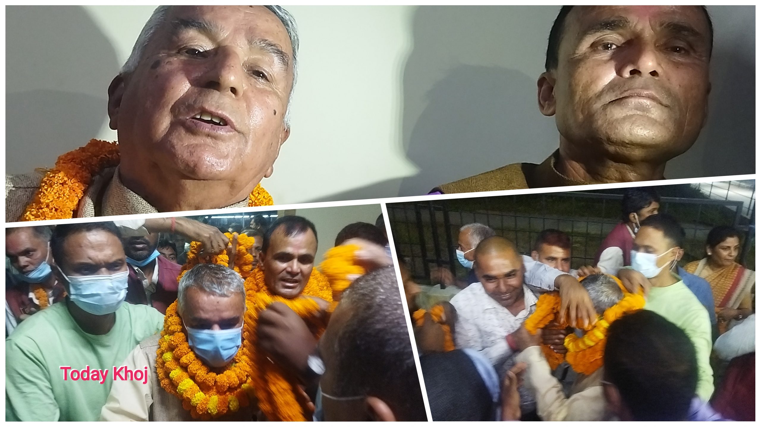 जनकपुरमा काँग्रेस बरिष्ट नेता पौडेललाई भव्य स्वागत
