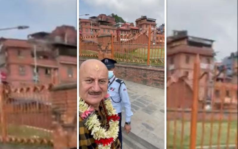 बलिउड अभिनेता अनुपम खेर काठमाडौंमा, पशुपतिनाथ पुगेर भने, ‘बहुत अच्छा लगा’