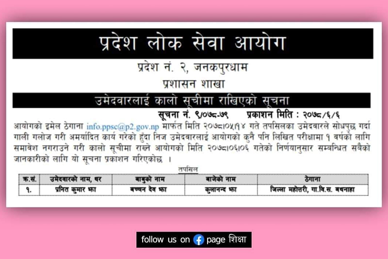 प्रदेश २ को लोकसेवा आयोगलाई एक विद्यार्थीले गाली गरेपछि…