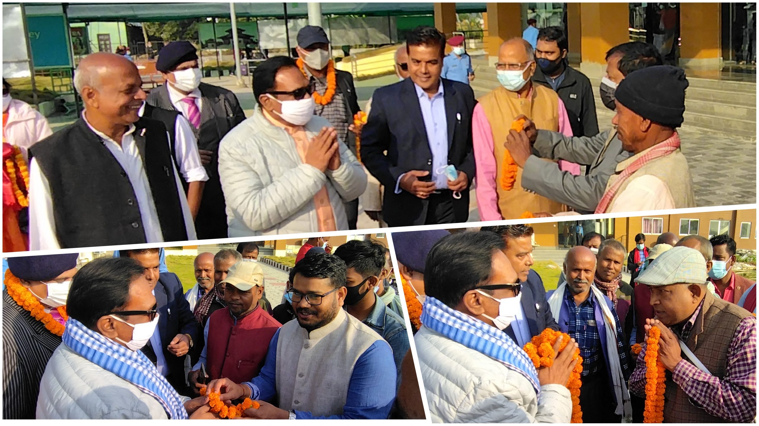 जनकपुर आएपछि बीजेपी प्रवक्ता शाष्त्रीलाई भव्य स्वागत
