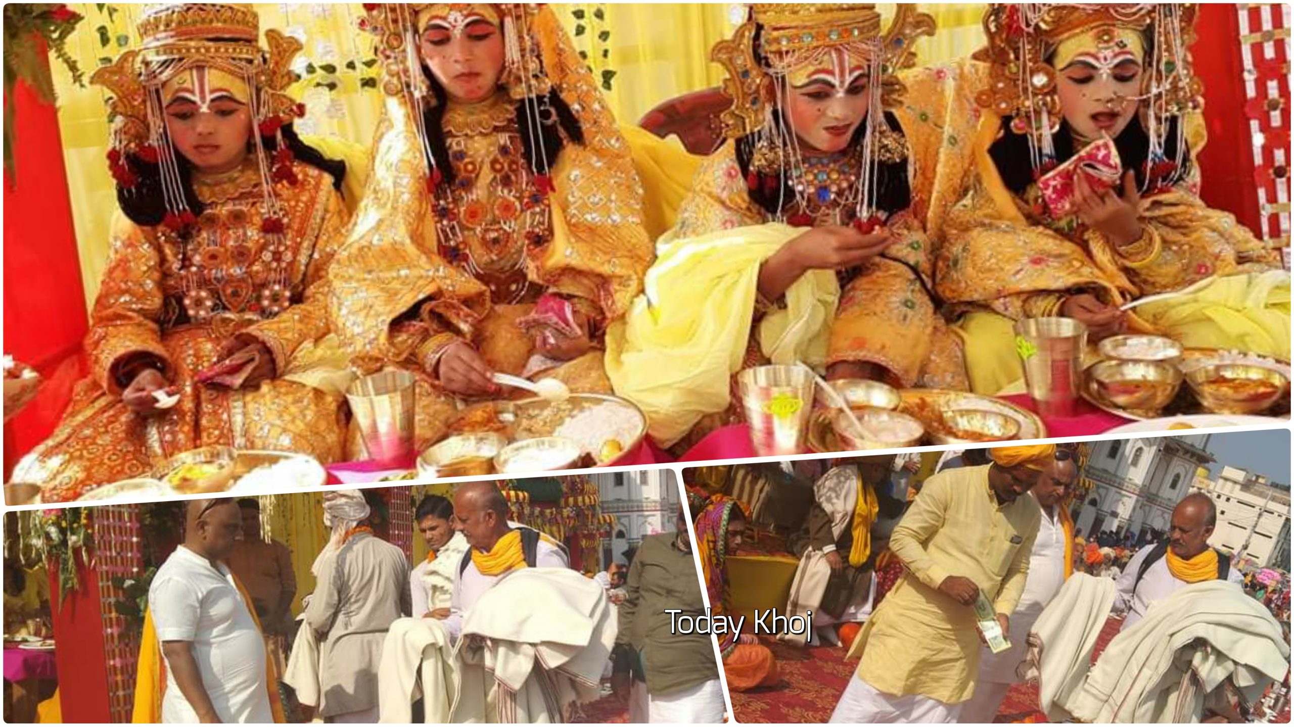 सकियो विवाह पञ्चमी: साधु सन्तलाई ३६ व्यञ्जनको भोजन र दक्षिणा दिएर विदाई