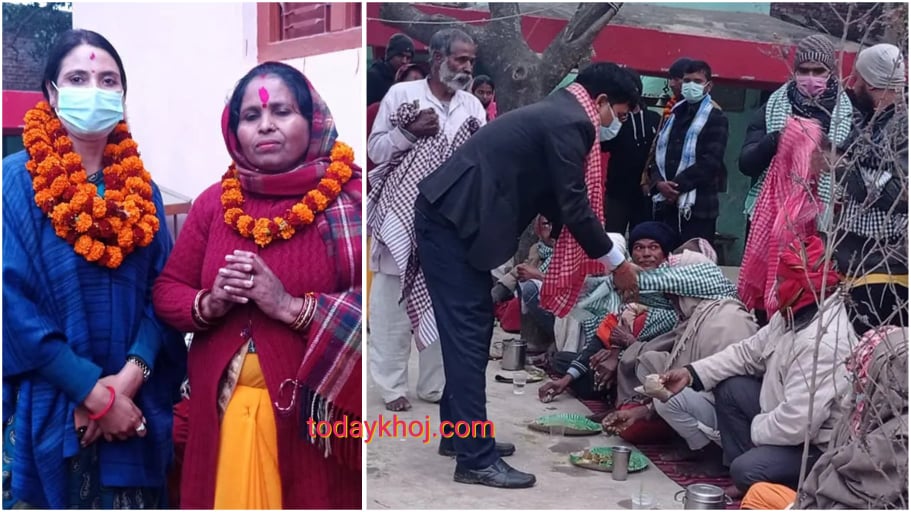 लोसपा नेतृ दासलाई पूर्वमन्त्री महतोले एमालेमा भित्र्याइन्, १०५ साधुलाई सम्मान