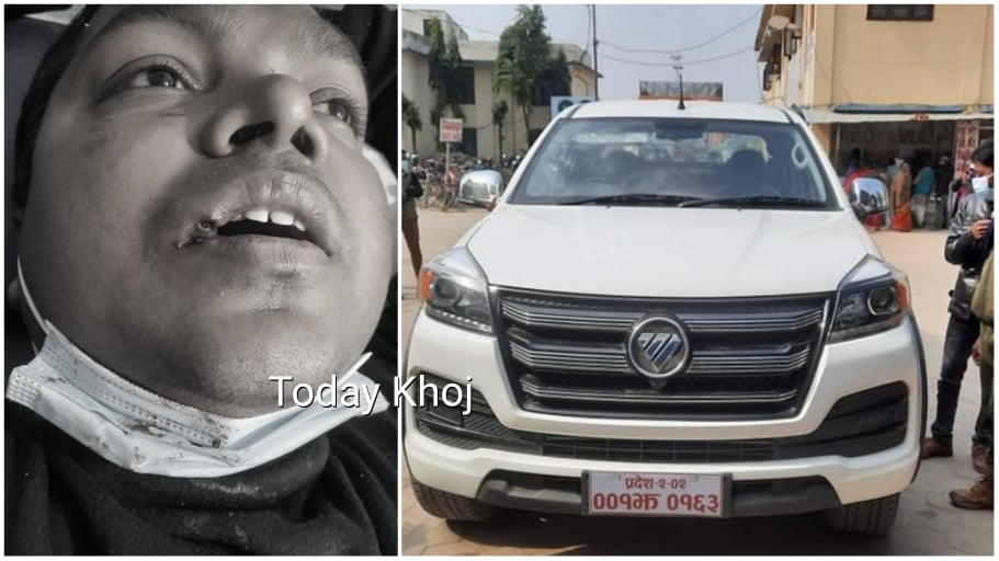 जनकपुरमा डाक्टरको गाडीमा पनि तोडफोड, डाक्टर घाईते