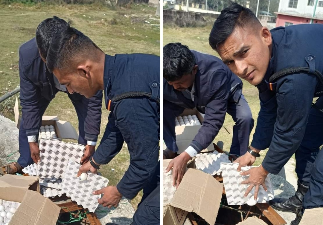 जनकपुर : प्रहरीले समाते ९ काटुन अण्डा