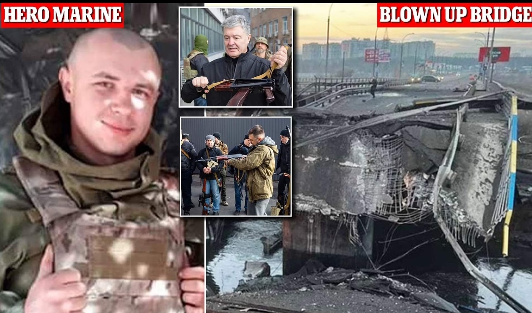 रुसी सेनाको ट्यांक रोक्न एक युक्रेनी सैनिकले बमले पुलसहित आफैंलाई उडाइदिए