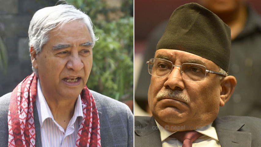 प्रचण्डलाई देउवाले भने- ….यो पनि मान्नुहुन्न भने सरकार छाड्न सक्नुहुन्छ