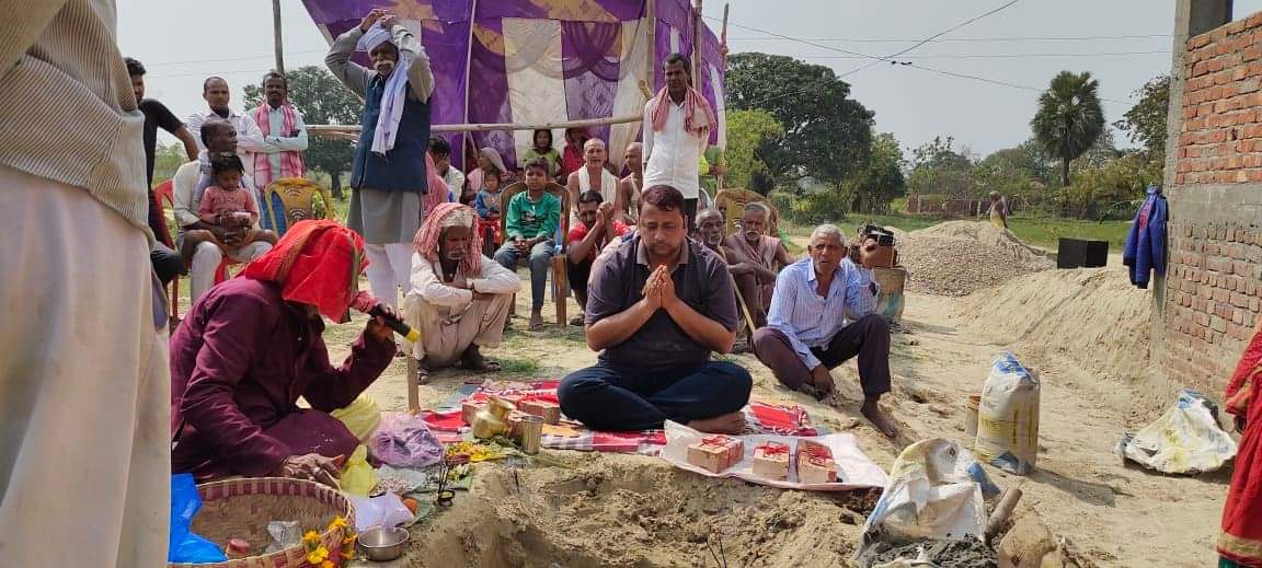 औरहीको हरकट्टीमा पशु सेवा केन्द्रको भवन निर्माण सुरु