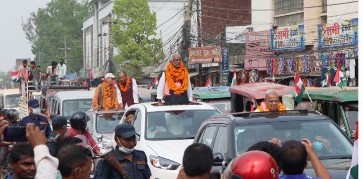 वीरगञ्जमा लोसपाको शक्ति प्रदर्शन, राजेन्द्र र महन्थ पनि सहभागी