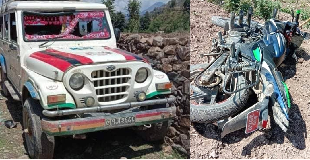 कांग्रेस कार्यकर्तामाथि फेरि माओवादीको आक्रमण, एक जीप र दुई मोटरसाईकलमा आगजनी