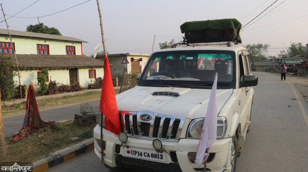स्थानीय तह निर्वाचन : चुनावी प्रचारमा भारतीय नम्बरको गाडी प्रयोग