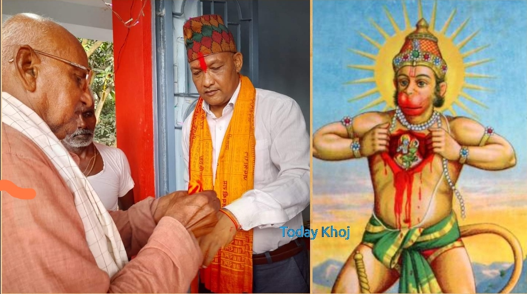 लहान नगरपालिका २३ मा हनुमान मन्दिर निर्माण, मेयर चौधरीले गरे उद्घाटन