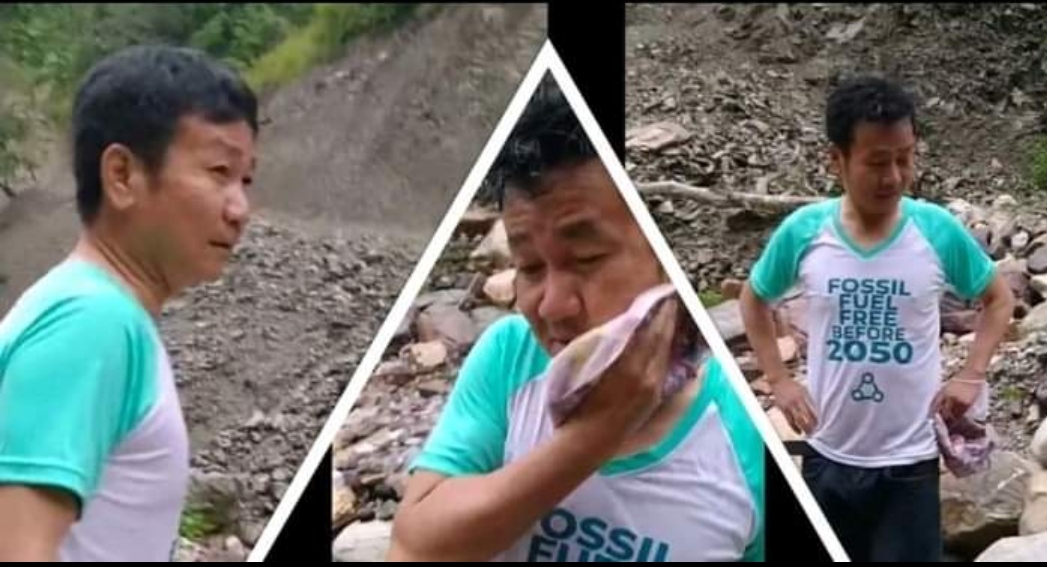 धरानका मेयर हर्क साम्पाङ झरीमा भिज्दै खैंरे खोला पुगे, दिनरात जनताकै काममा !